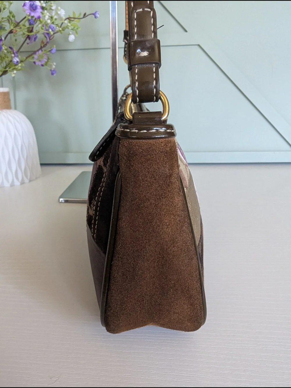 Vintage Coach Signature Patchwork Demi Bag